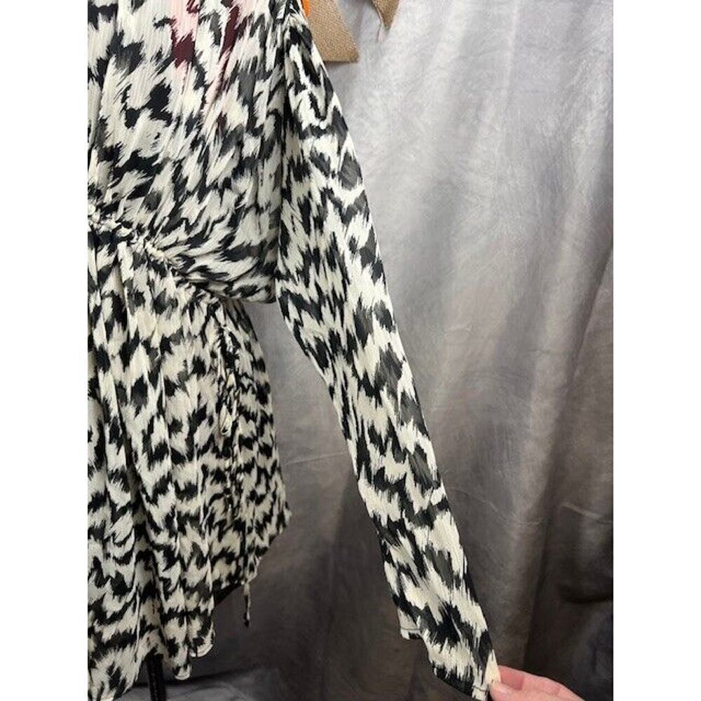 NWT TOPSHOP Animal Print Long Sleeve Minidress US 8-10 $60 - Picture 3 of 7
